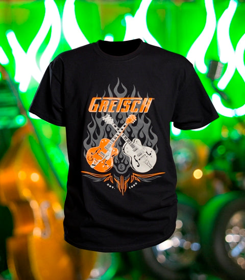 Gretsch Dual Guitar 100% Cotton T-Shirt - GretschGear