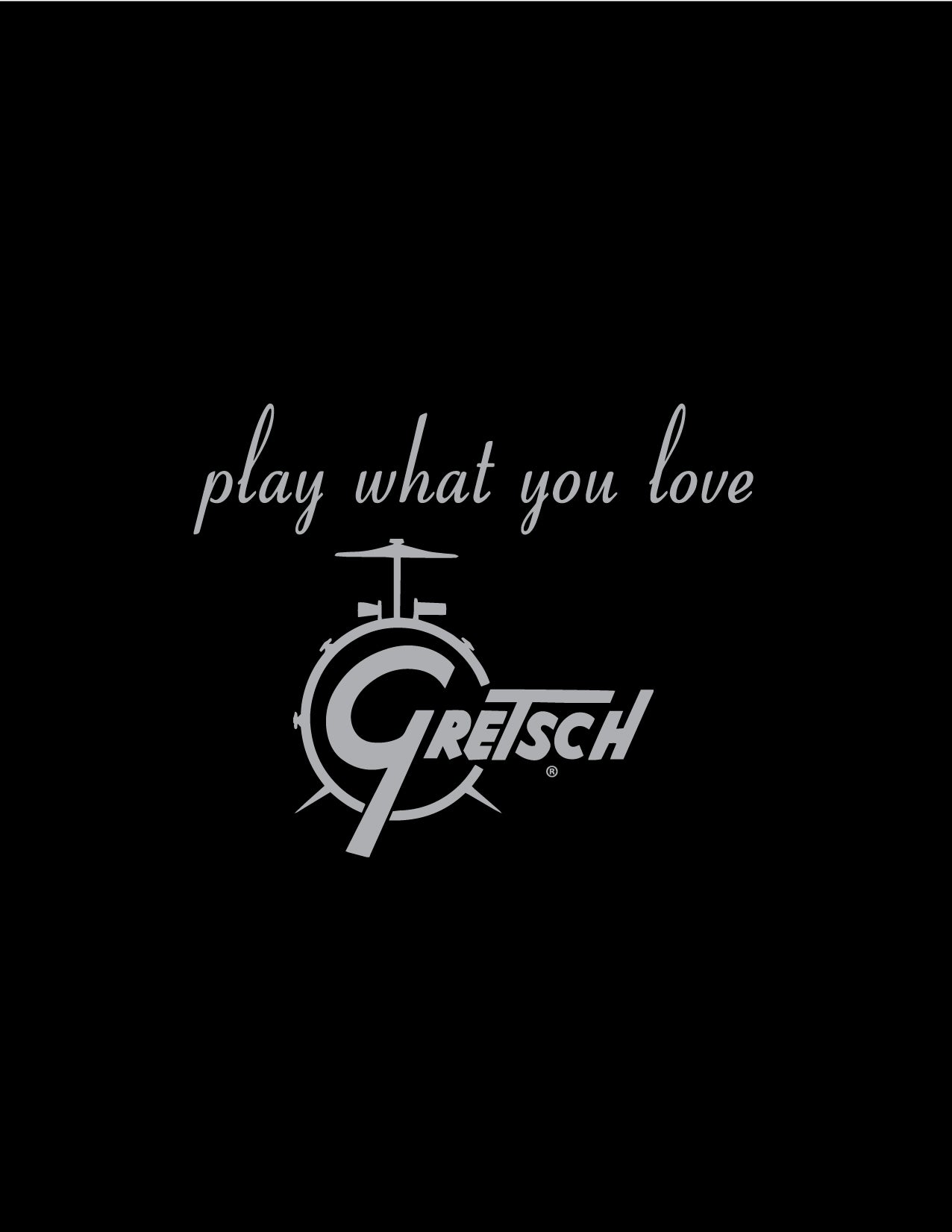 Gretsch Round Badge 100% Cotton T-Shirt, Black - GretschGear