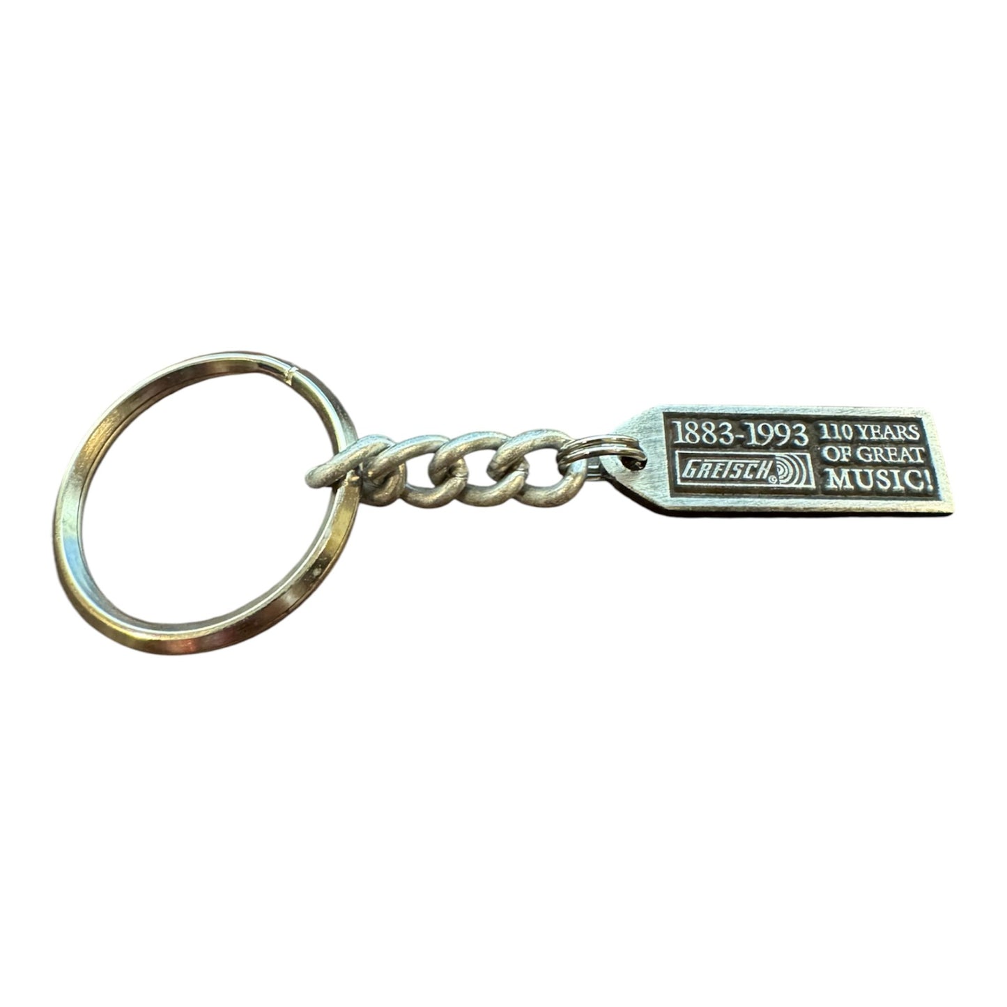 Vintage Gretsch 110th Anniversary (1883–1993) Die-Cast Commemorative Keychain - NOS