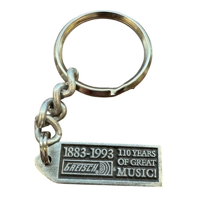Vintage Gretsch 110th Anniversary (1883–1993) Die-Cast Commemorative Keychain - NOS