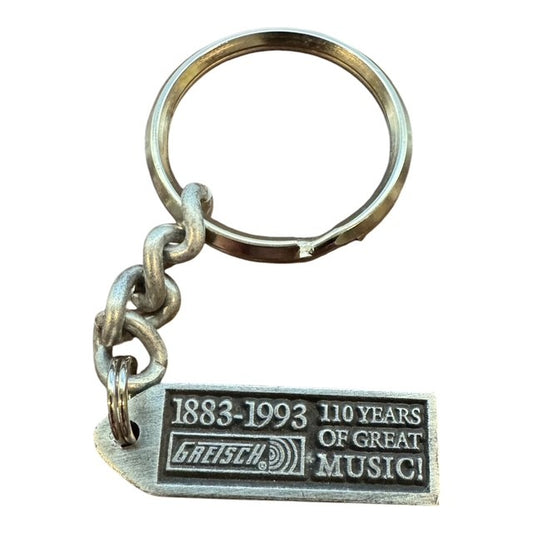 Vintage Gretsch 110th Anniversary (1883–1993) Die-Cast Commemorative Keychain - NOS