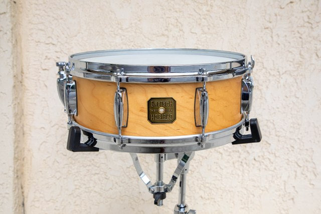 GRETSCH USA Custom 5 x 14 8-Lug Satin Maple Snare, Relic NOS - GretschGear