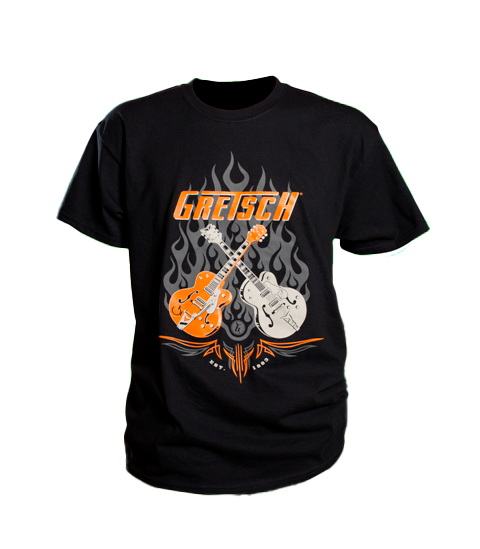 Gretsch Dual Guitar 100% Cotton T-Shirt - GretschGear
