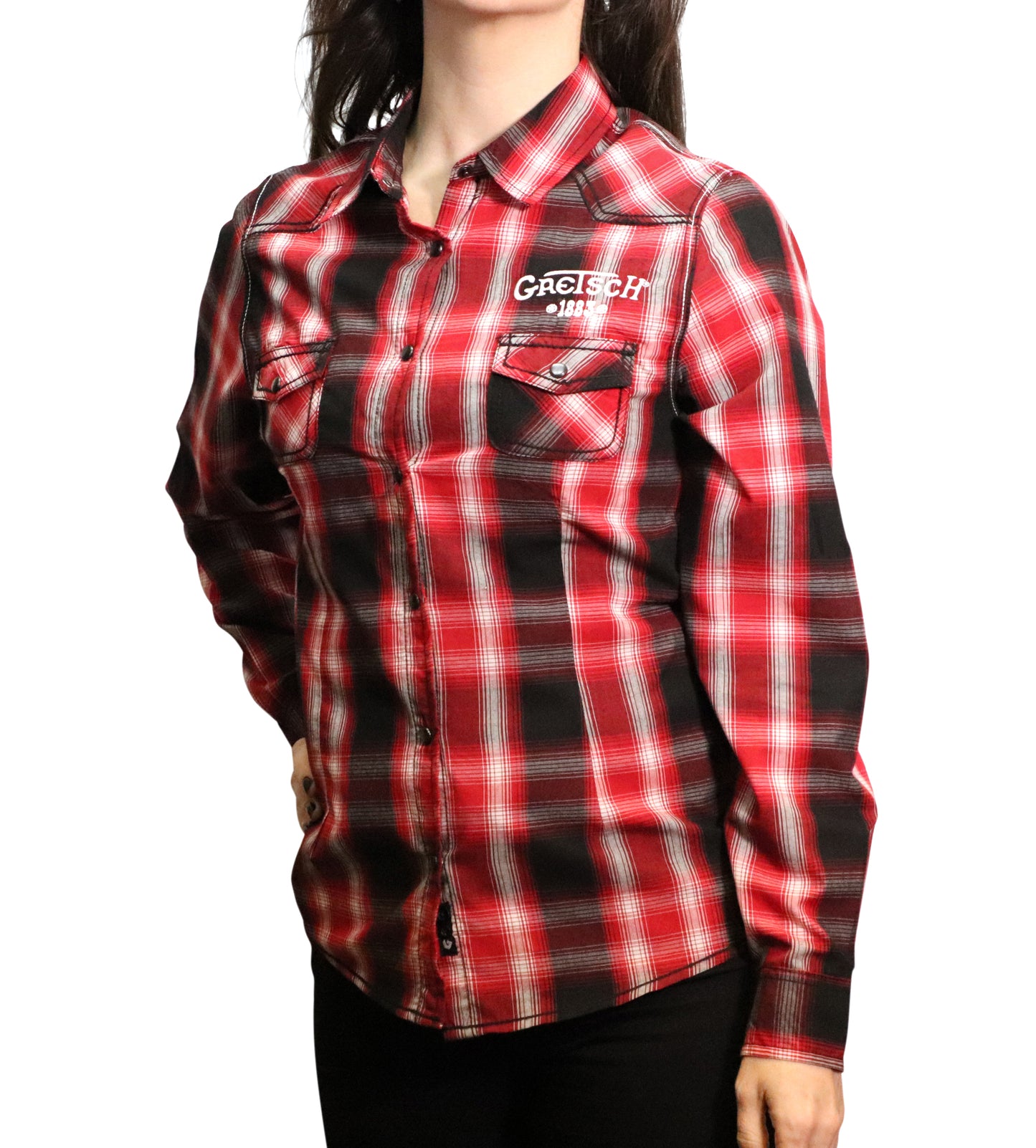 Gretsch Ladies Western Plaid Shirt - GretschGear