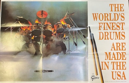 Gretsch Drum Vintage 1983 Catalog/Poster - GretschGear