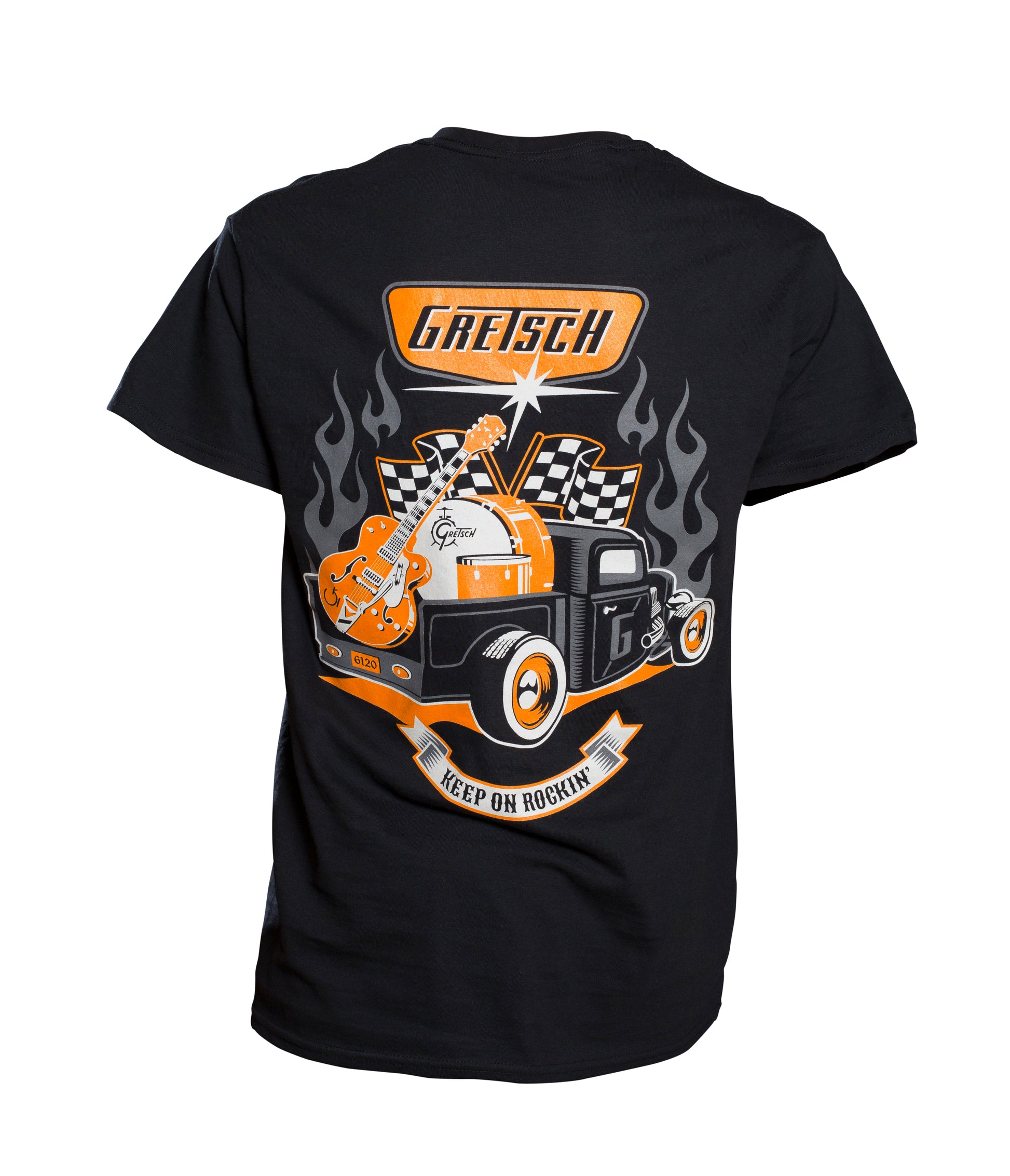 gear t shirts Gretsch Full Gear Hot Rod T-Shirt – Gretschabilly Graphic Tee 2XL