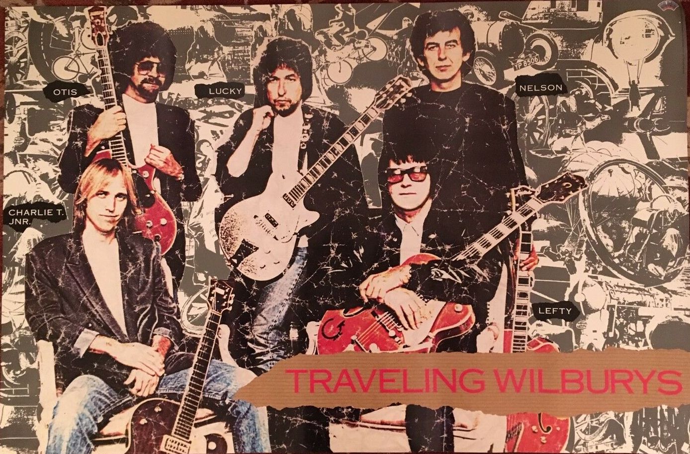 Rare, Vintage Gretsch Traveling Wilbury's Poster, 1988 - GretschGear