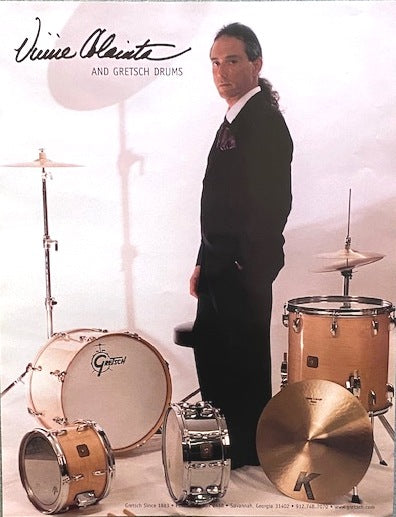 Vinnie Colaiuta Gretsch Drum Vintage Poster - GretschGear