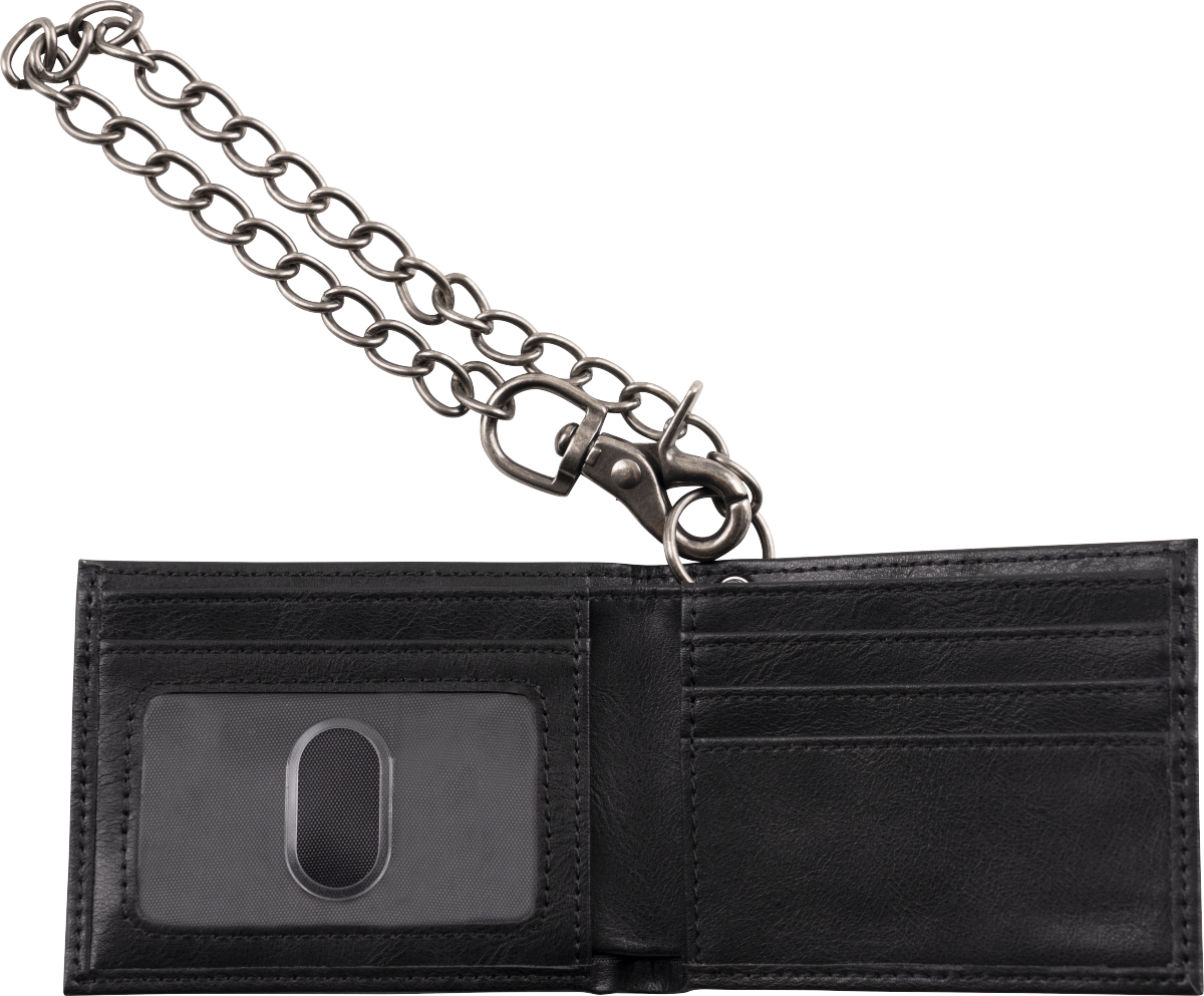 Gretsch® Limited Edition Leather Wallet with Chain, Black - GretschGear